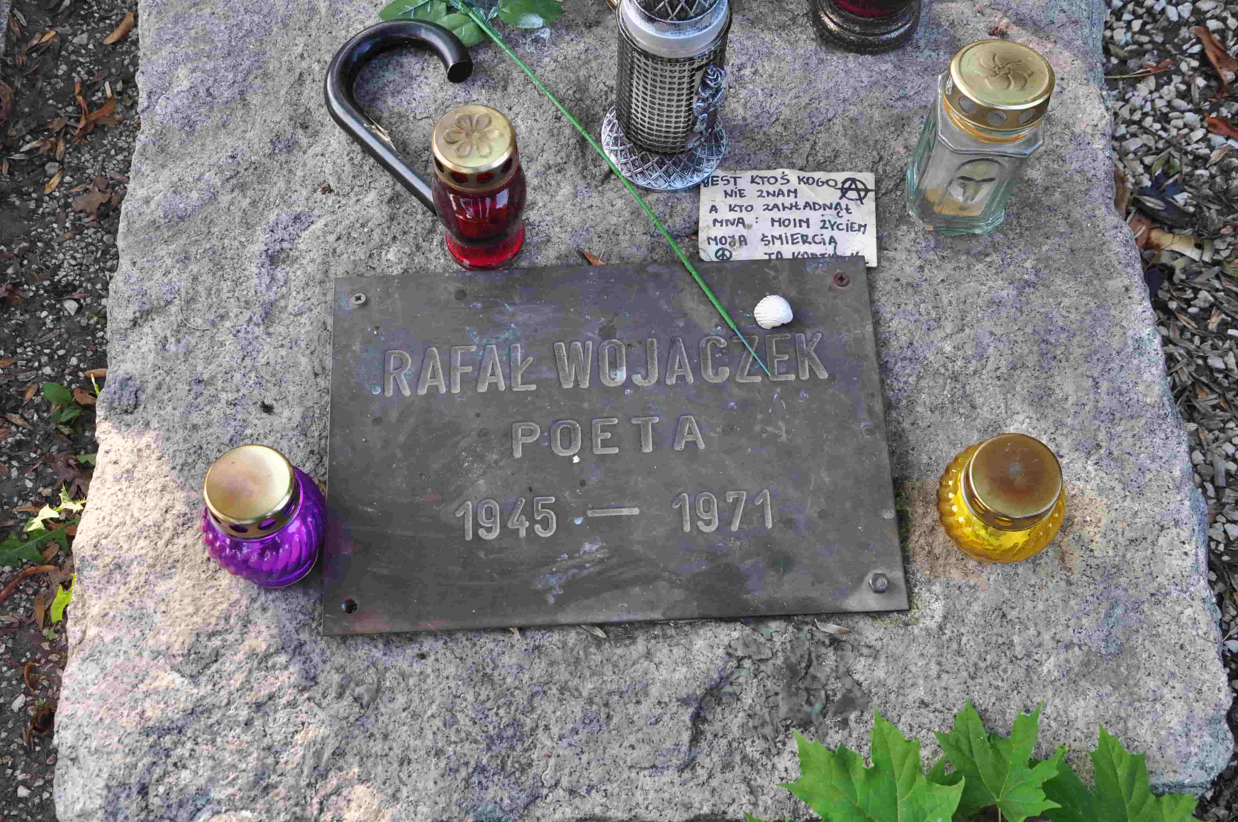 grób Rafała Wojaczka